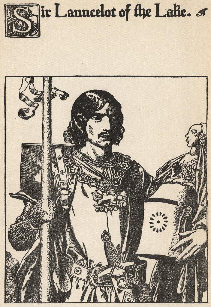 Detail of Sir Launcelot of the Lake by Howard Pyle