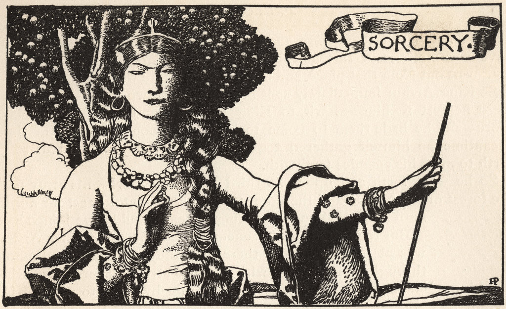 Detail of Sorcery by Howard Pyle