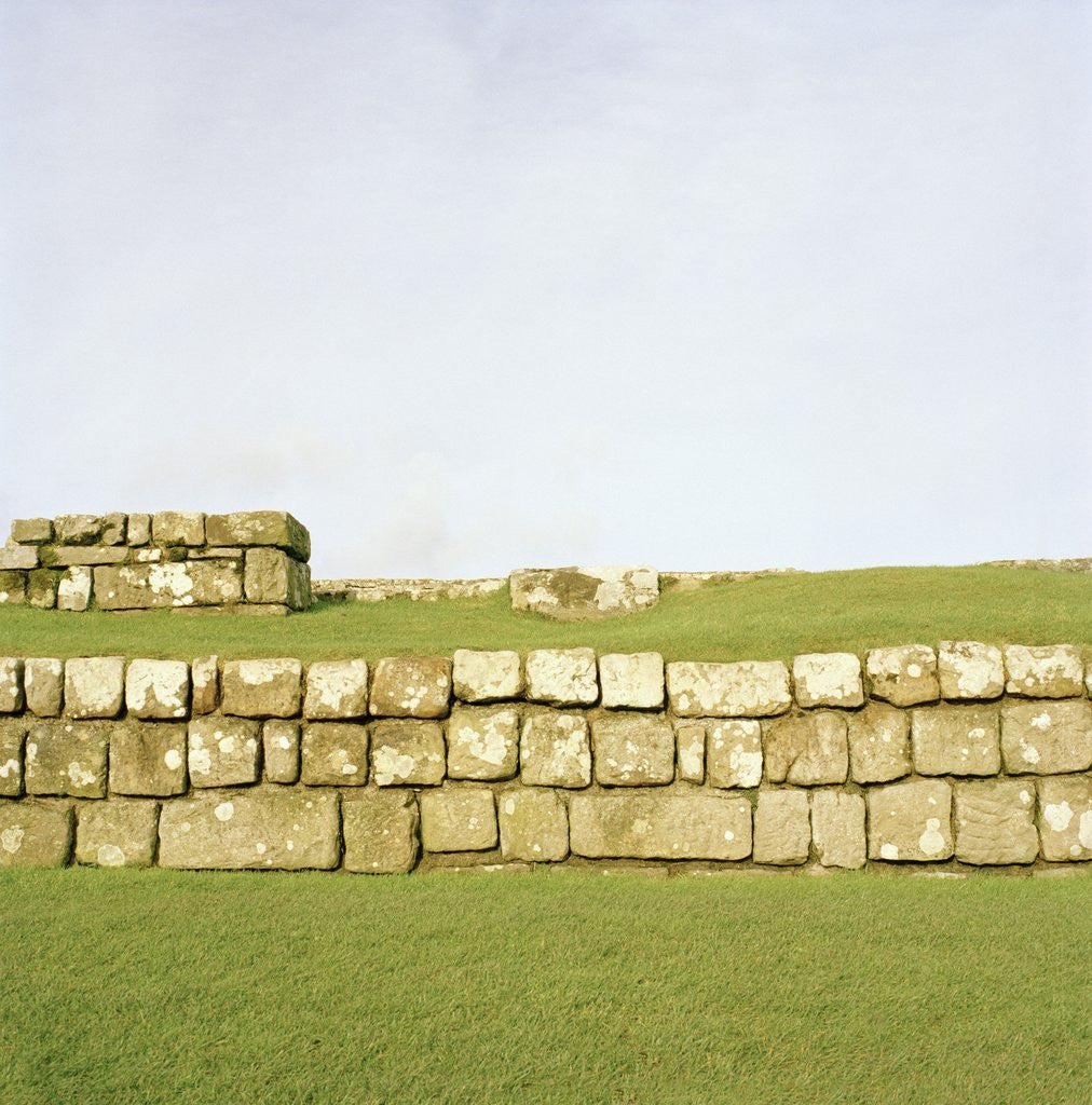 Detail of Roman Fort Ruins by Corbis