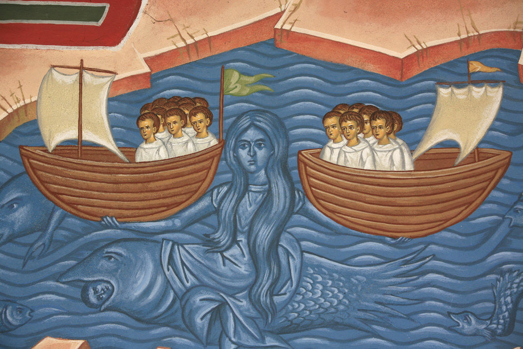 Detail of Detail from Apocalypse Fresco at Monastery of Saint-Antoine-le-Grand by Anonymous