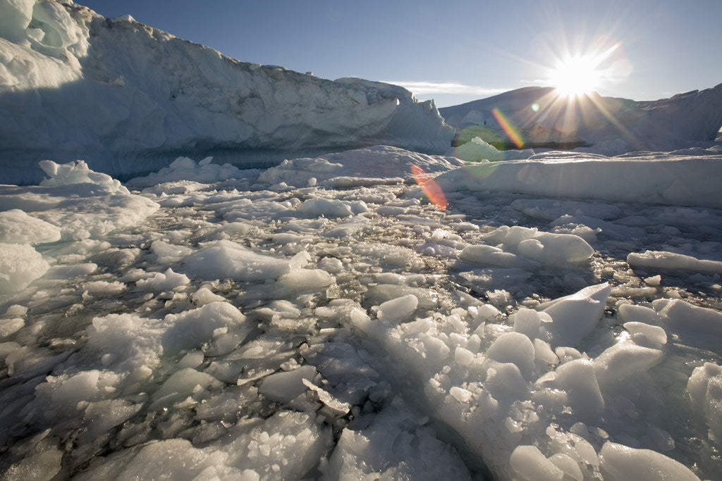 Detail of Icebergs in Disko Bay by Anonymous