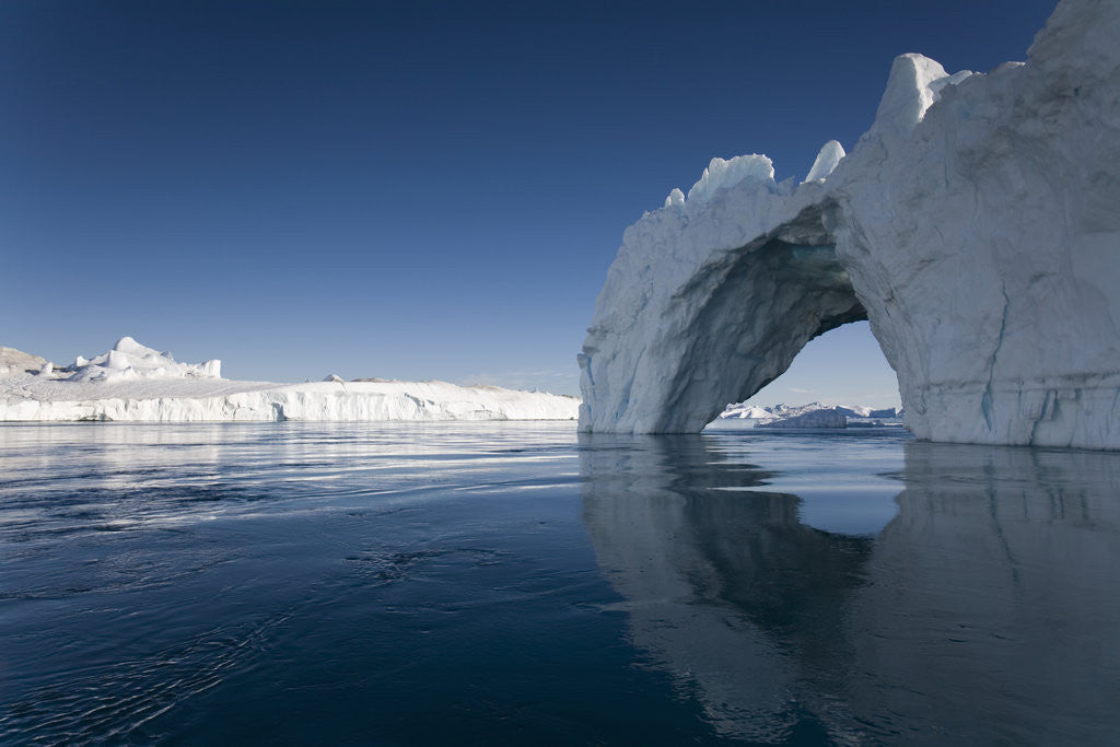Detail of Arched Iceberg in Ililussat by Anonymous
