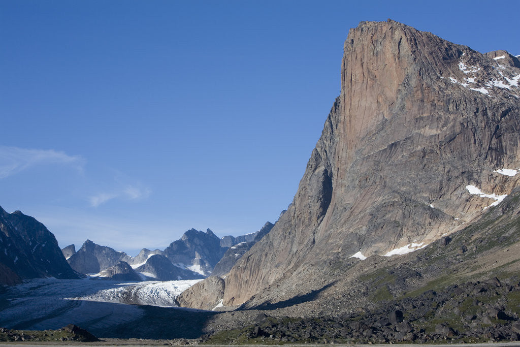 Detail of Mountain Peaks Along Prins Christian Sund by Anonymous