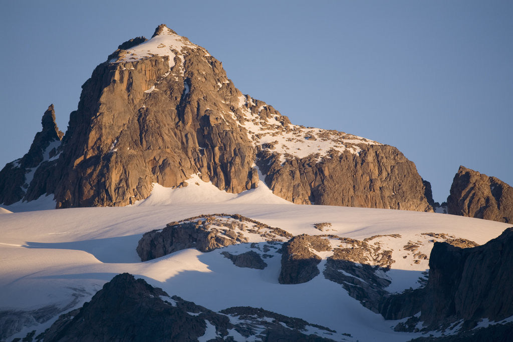 Detail of Qaqarssuq Mountain at Sunset by Anonymous