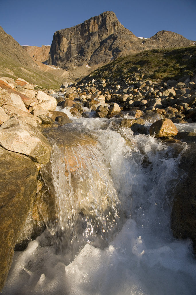 Detail of Waterfall Near Nordre Isortoq Fjord by Anonymous