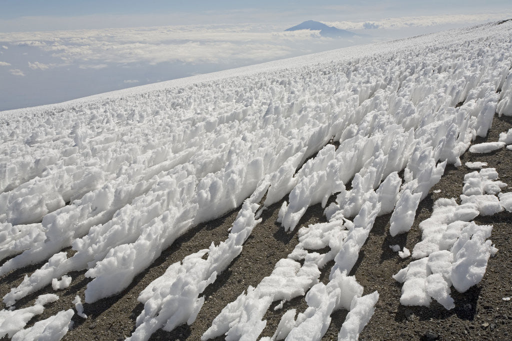 Detail of Melting Ice Field on Mount Kilimanjaro by Anonymous