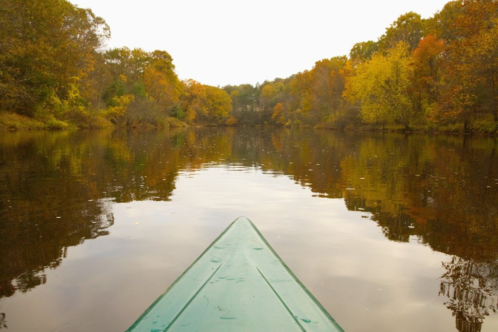 Detail of Canoe on a River by Anonymous