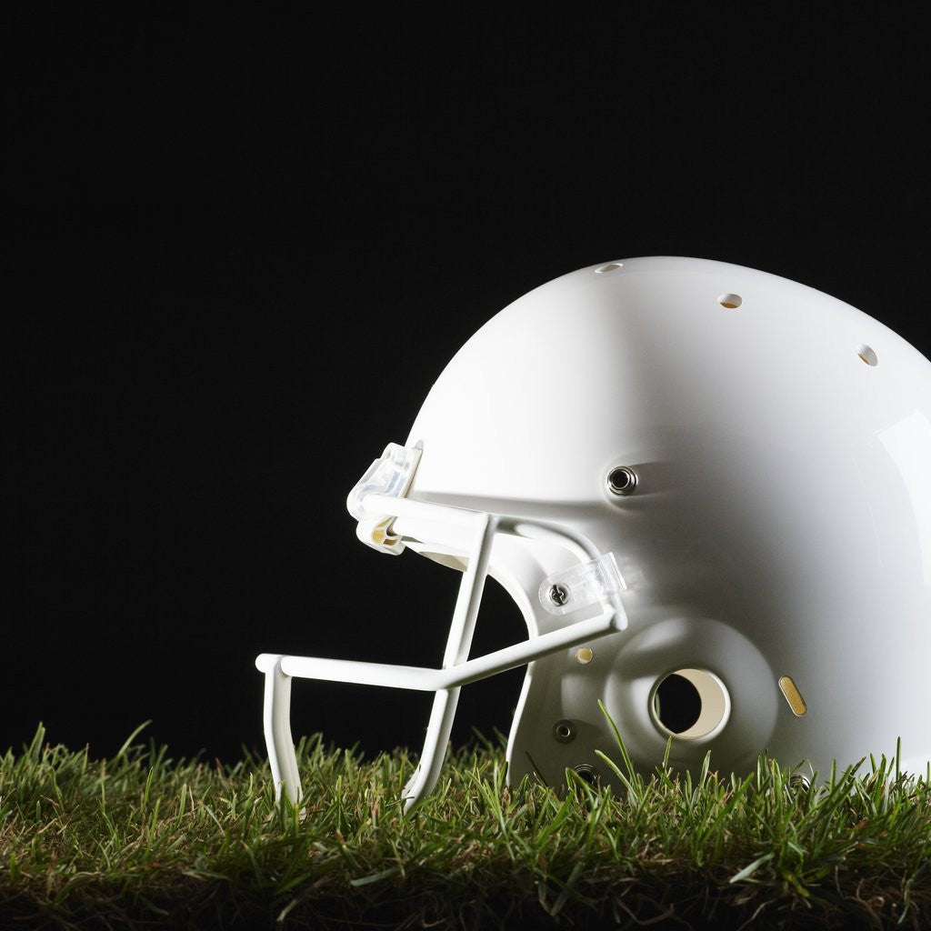 Detail of Football Helmet by Anonymous