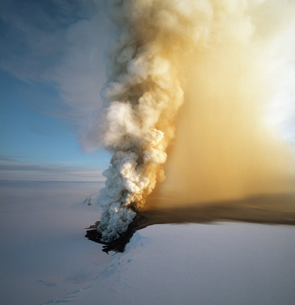 Detail of Eruption of Grimsfjall Volcano by Anonymous