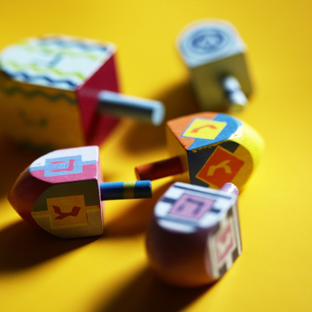 Detail of Dreidels by Anonymous