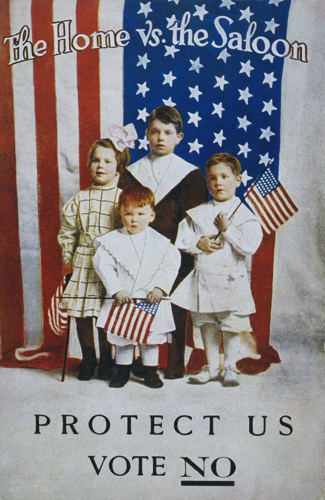 Detail of Prohibition Post Card by Anonymous