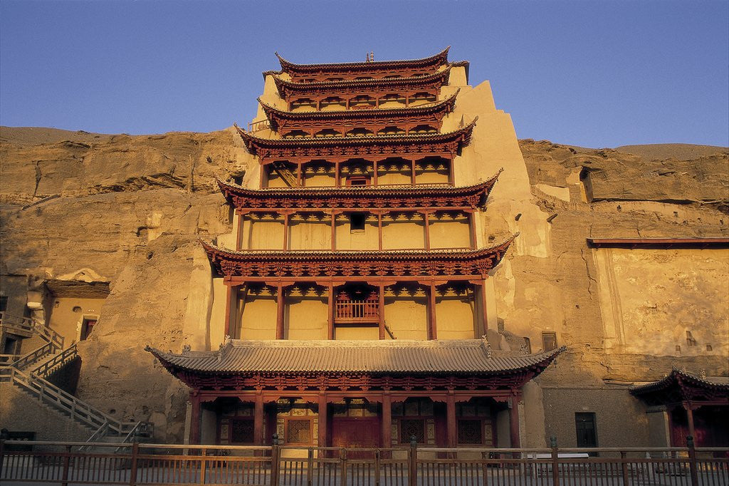 Detail of Pagoda at the Mogao Caves by Anonymous