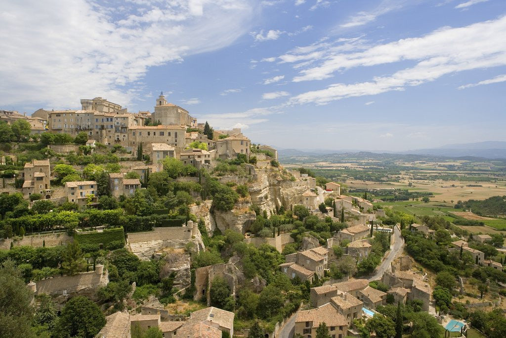 Detail of Hillside Town of Gordes in France by Anonymous