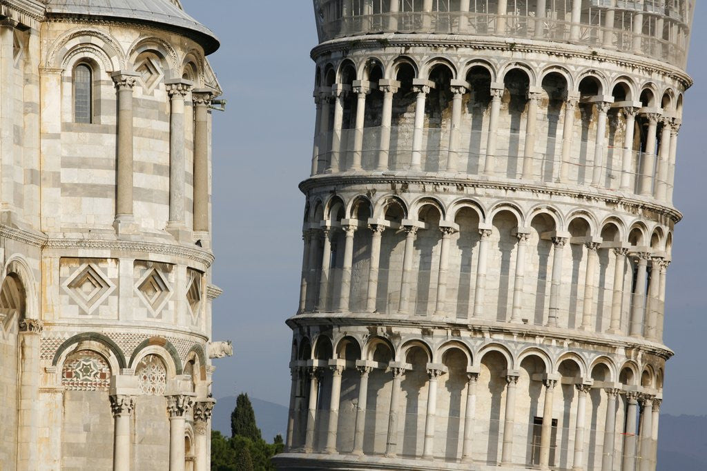 Detail of Cathedral and Leaning Tower of Pisa by Anonymous