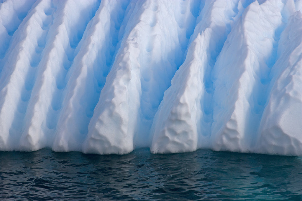Detail of Floating Iceberg With Ridges by Corbis