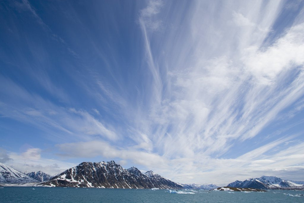 Detail of Cirrus Clouds Over Fjord in June by Anonymous