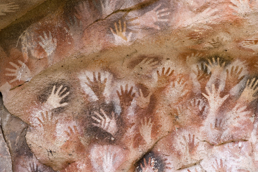 Detail of Cave of Hands in Patagonia, Argentina by Anonymous