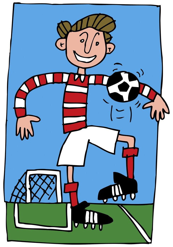 Detail of Soccer Player by Anonymous