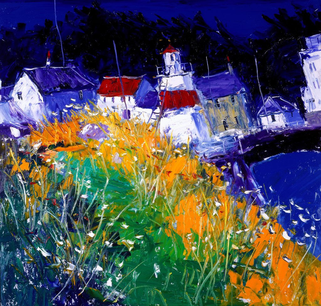 Detail of Village Houses by the Sea by Anonymous