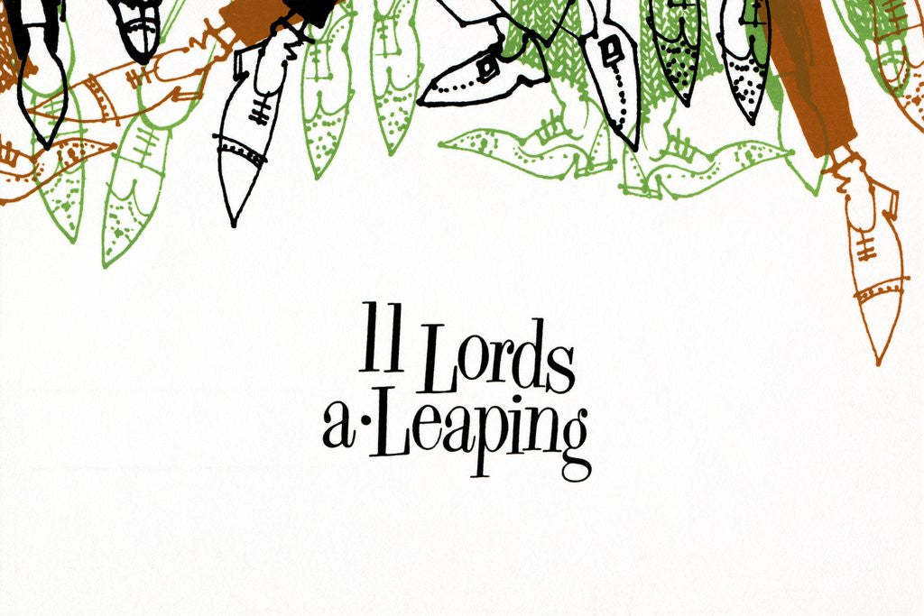 Detail of Eleven Lords A Leaping by Anonymous