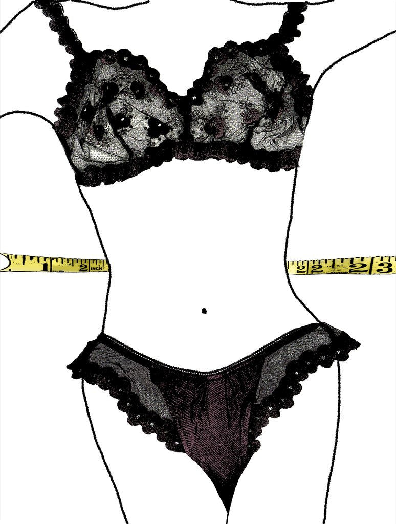 Detail of Woman Measuring Her Waist by Anonymous