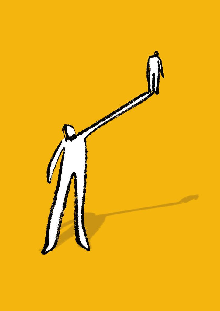 Detail of Person Balancing on Hand by Anonymous