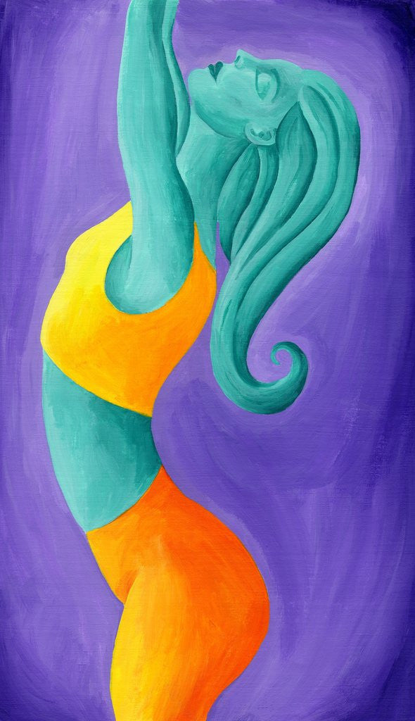 Detail of Woman Doing Yoga by Anonymous