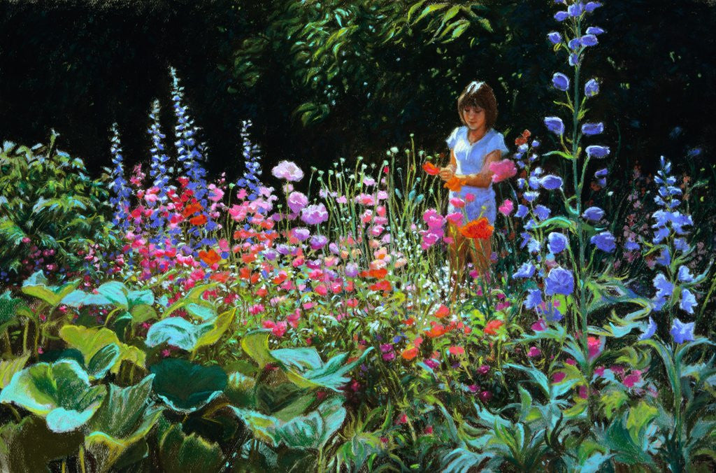 Detail of Garden Girl by Anonymous