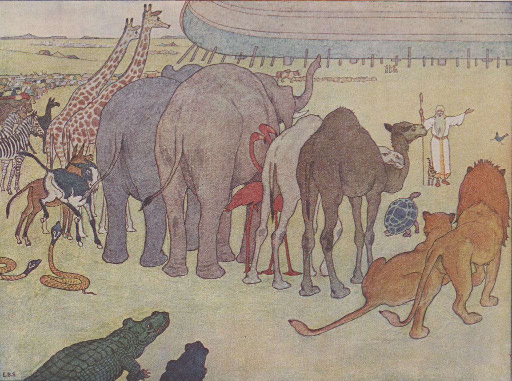 Detail of Assembling the Animals by E. Boyd Smith