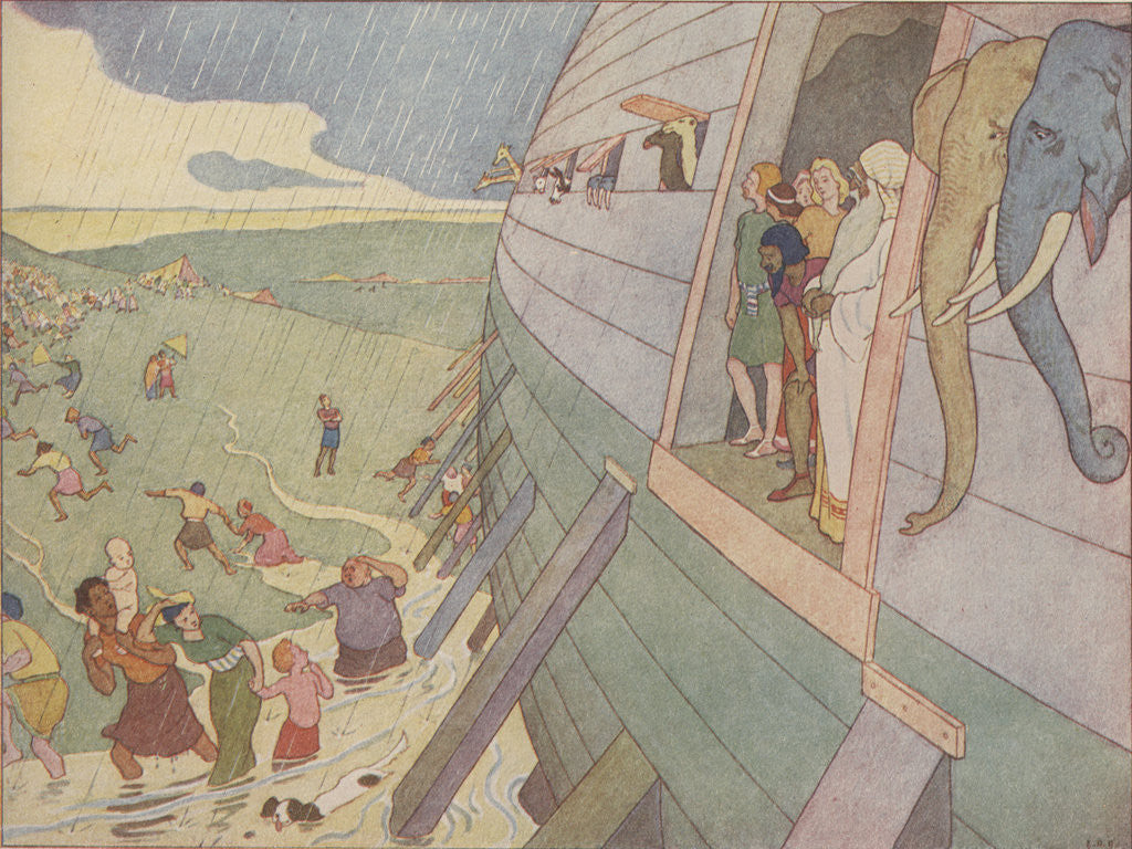 Detail of The Rain by E. Boyd Smith