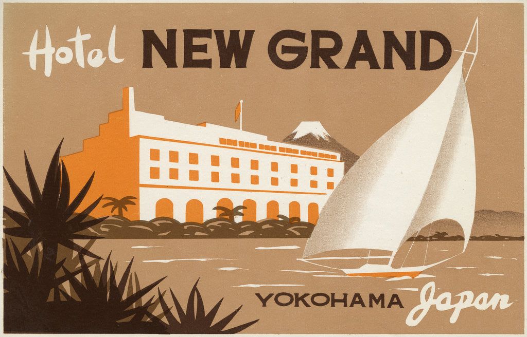 Detail of Hotel New Grand Yokohama Luggage Label by Anonymous