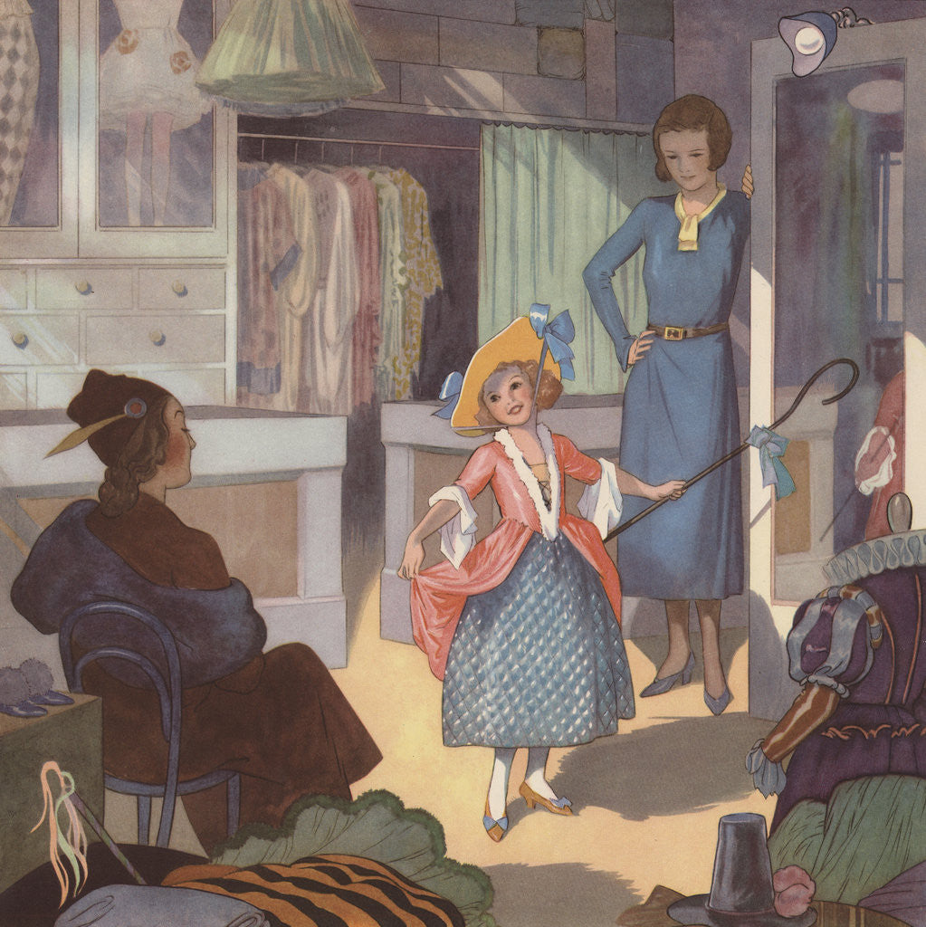 Detail of The Party Dress Illustration by Anonymous