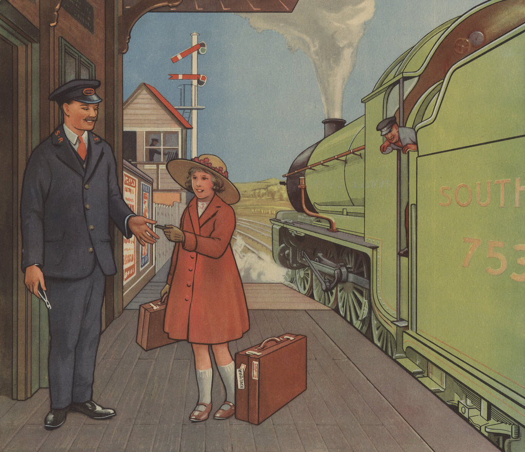 Detail of Tickets Please Illustration by Anonymous