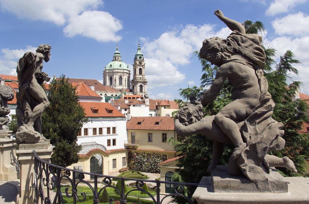 Detail of Statues in The Vrtba Gardens by Anonymous