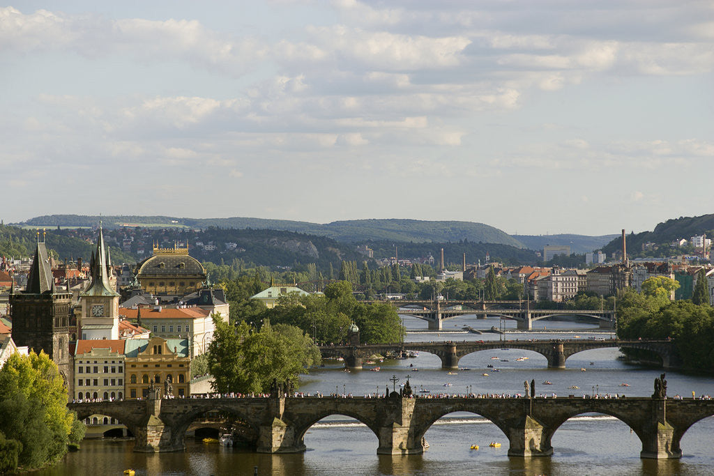 Detail of Arched Bridges Across the Vltava River by Anonymous