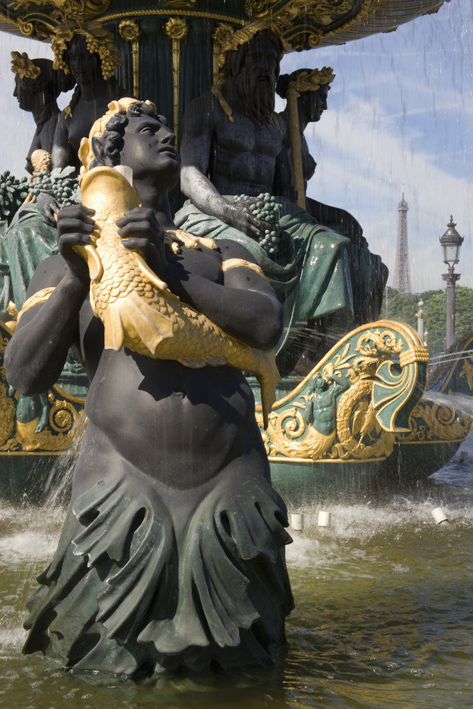 Detail of Statue in Fountain by Anonymous