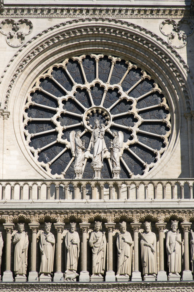 Detail of Saints on the Facade of Notre Dame Cathedral by Anonymous