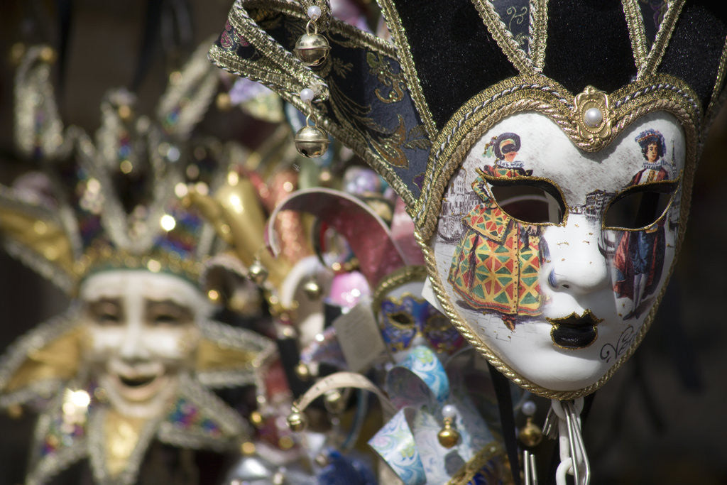 Detail of Carnival Masks by Anonymous