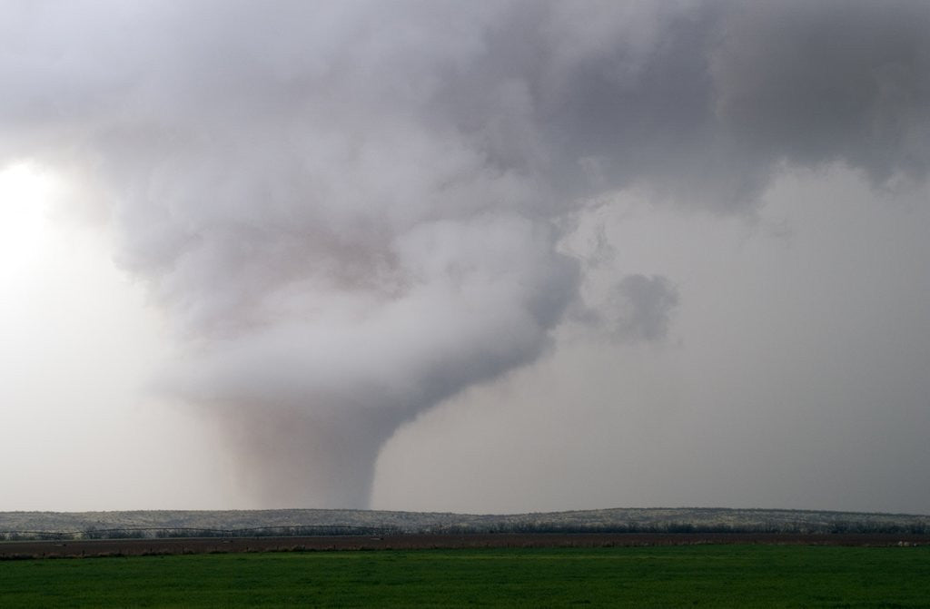 Detail of Tornado Touching Down in Texas by Anonymous