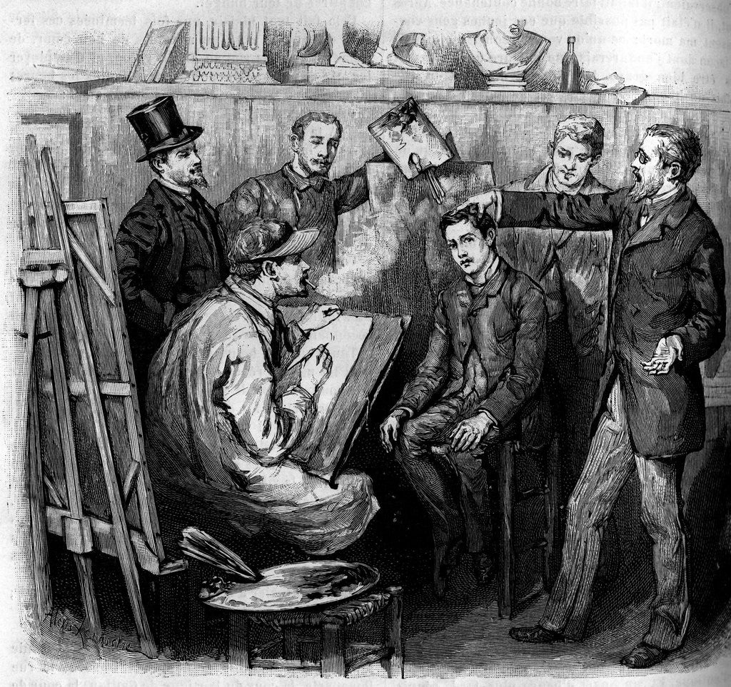 Detail of Illustration of a Demonstration of Phrenology by Anonymous