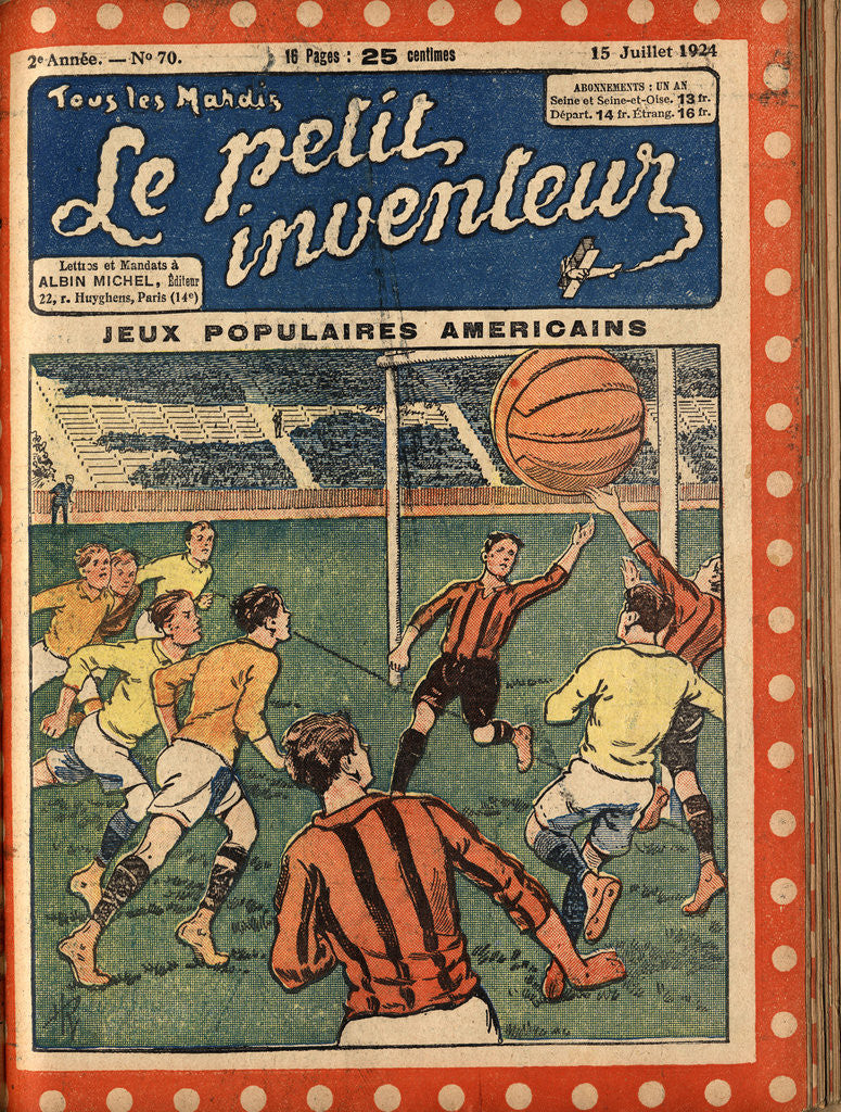 Detail of Illustration of Boys Playing Cage Ball by Anonymous