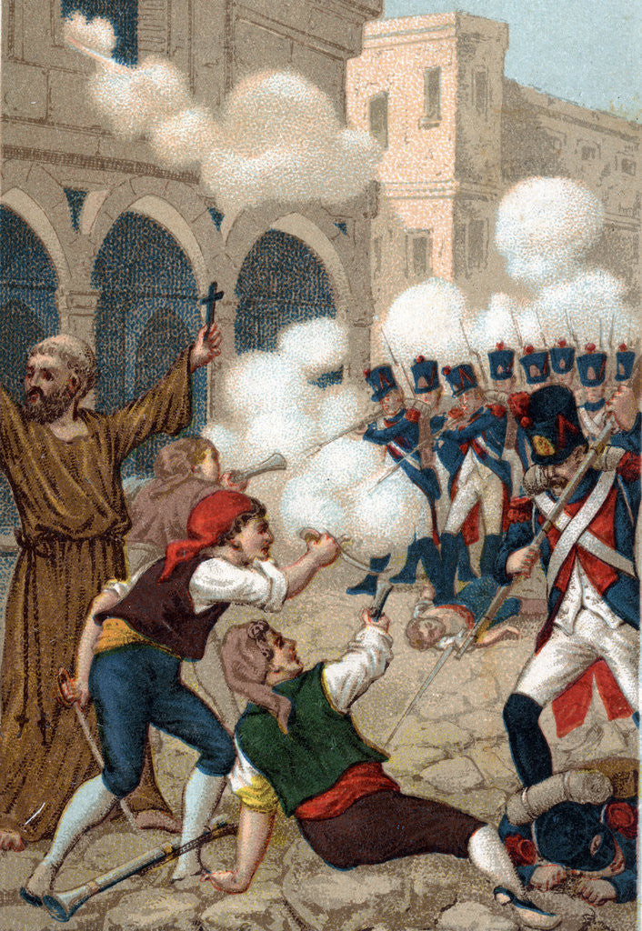Detail of Illustration of the Siege of Saragossa by Anonymous