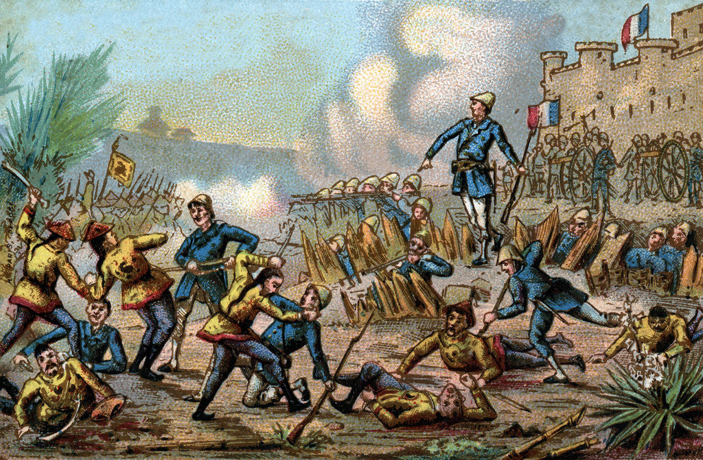 Detail of Illustration of the Battle of Tonkin by Anonymous