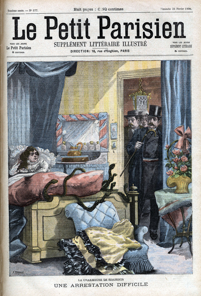 Detail of A Difficult Arrest Illustration by Anonymous