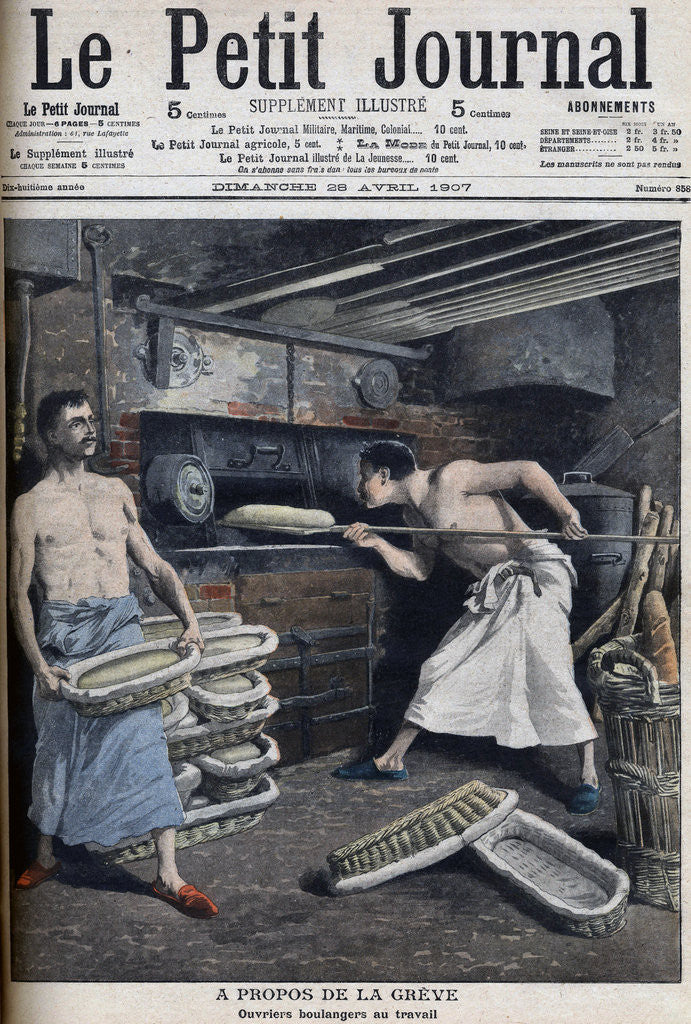Detail of Illustration of Non-Striking Bakers by Anonymous