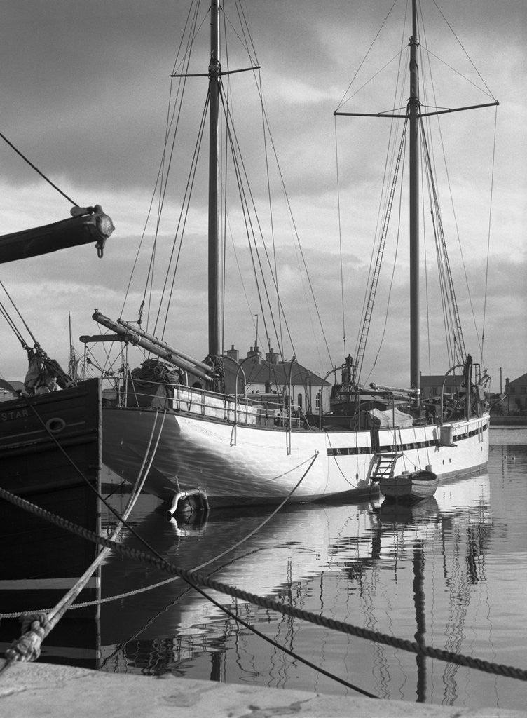 Detail of Galway-Boats in the Harbor by Anonymous