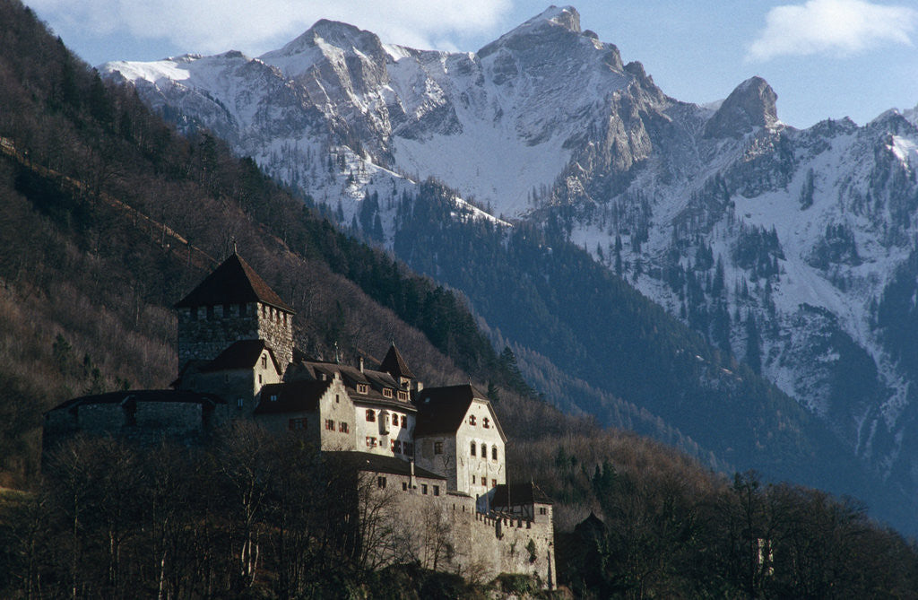 Detail of Liechtenstein - Vaduz - (Schloss) Vaduz Castle. by Anonymous