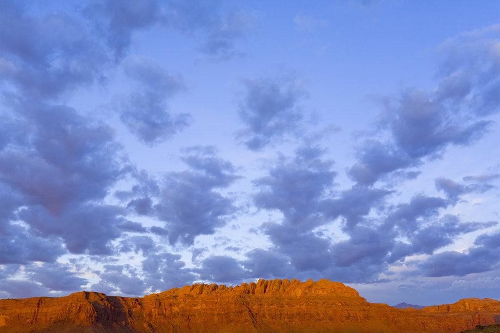 Detail of Cumulus Clouds Over Sandstone Buttes at Sunrise by Anonymous