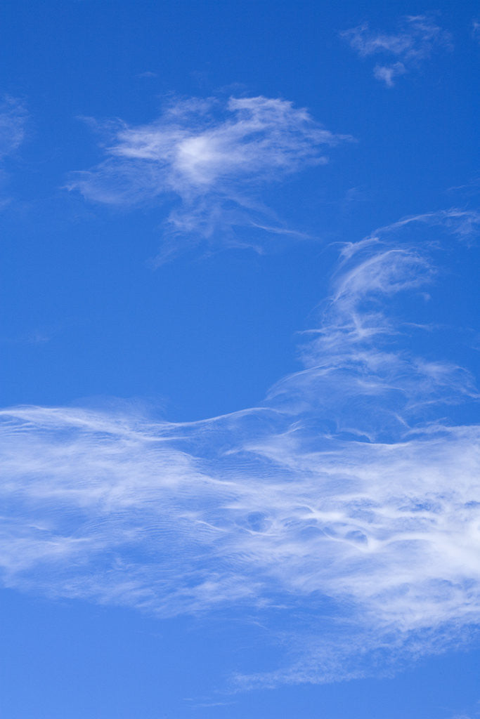Detail of Delicate Cirrus Clouds Above Desert by Anonymous