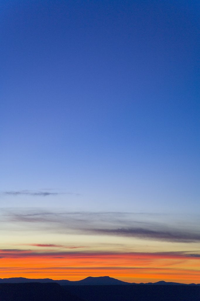 Detail of Colorful Clouds and Blue Evening Sky by Anonymous
